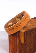 Load image into Gallery viewer, Natural leather stamped bracelets
